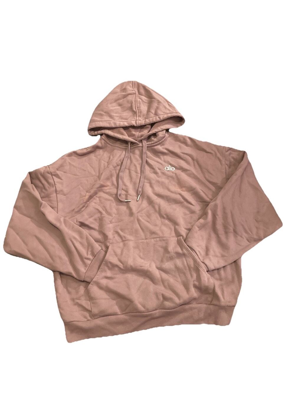 AIo Yoga Accolade Hoodie Womens Lounge Street Pullover Smoky Quartz See DESC.